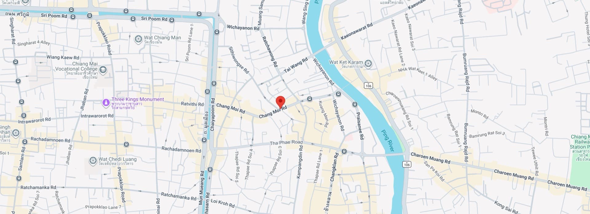 Map showing 63/3 Old Chang Moi Road, Chiang Mai 50300